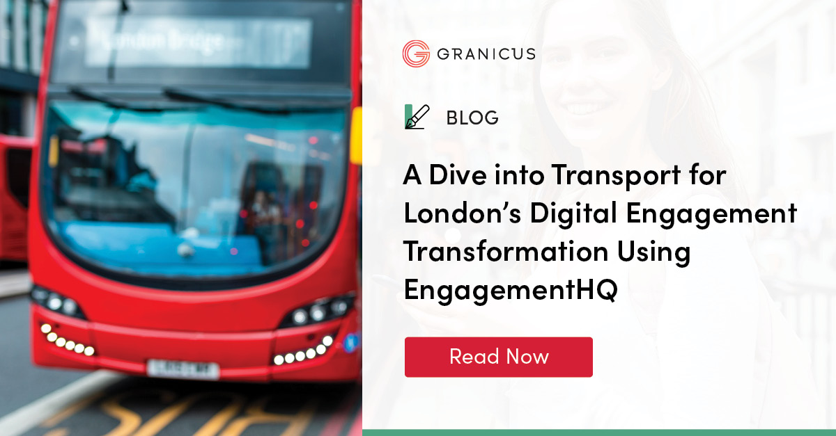 Transport For London’s Digital Engagement Using EngagementHQ | Granicus UK